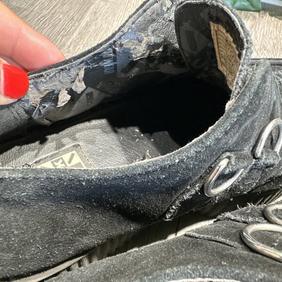 TUK VIVA MONDO CREEPER DOUBLE SOLE BLK SUEDE V7757 Women 9 - Picture 8 of 11